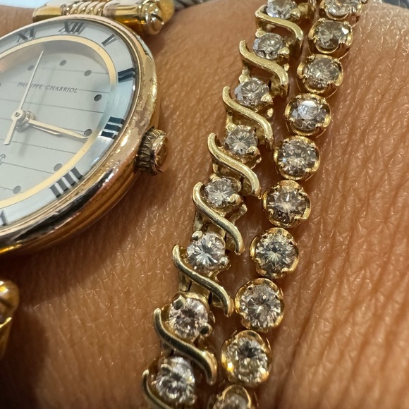 Philippe Charriol Swiss Quartz Watch– Stainless Steel Cable Bracelet. 29mm - Picture 4 of 13